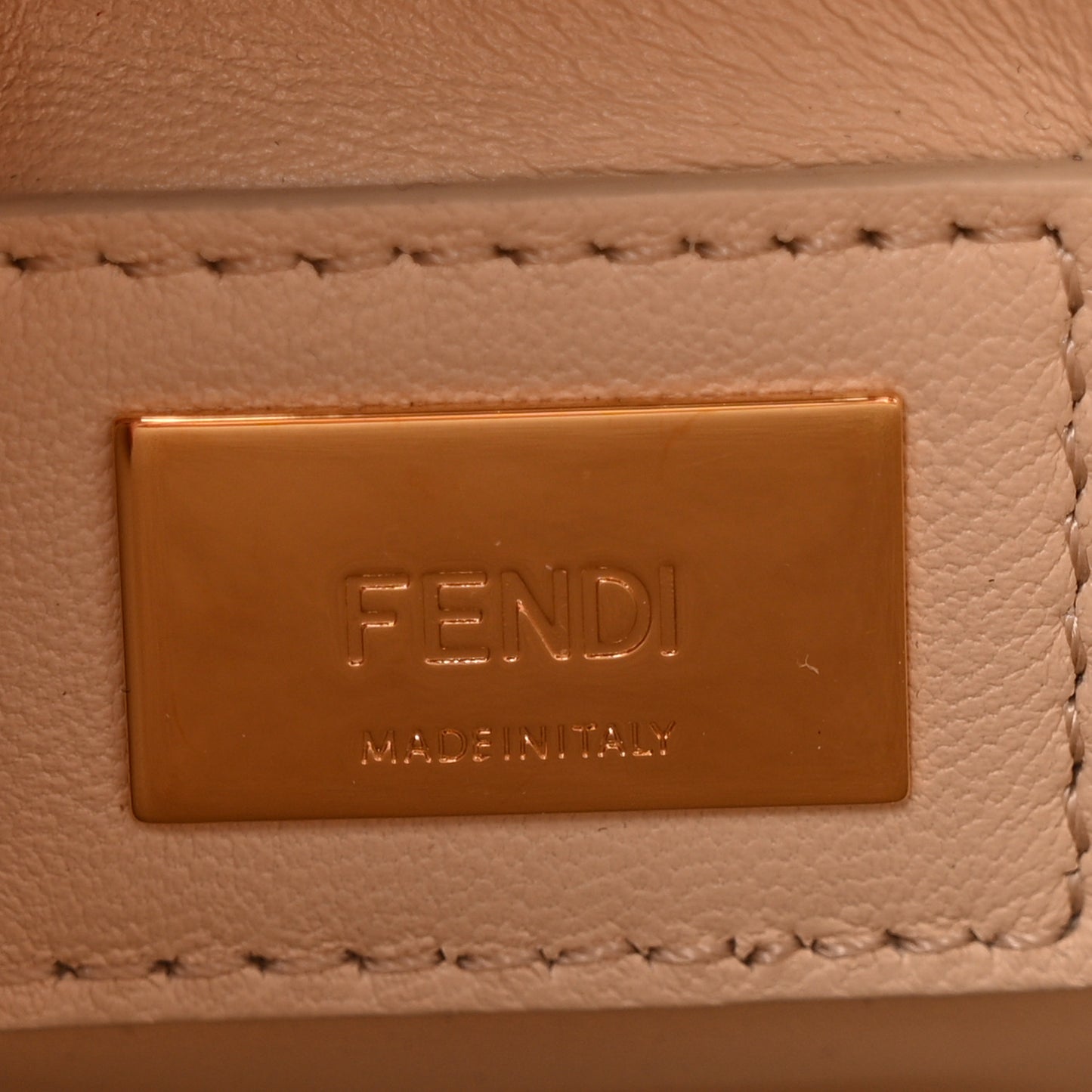 Calfskin Crocodile Mini Peekaboo Iconic Satchel Camelia Toast