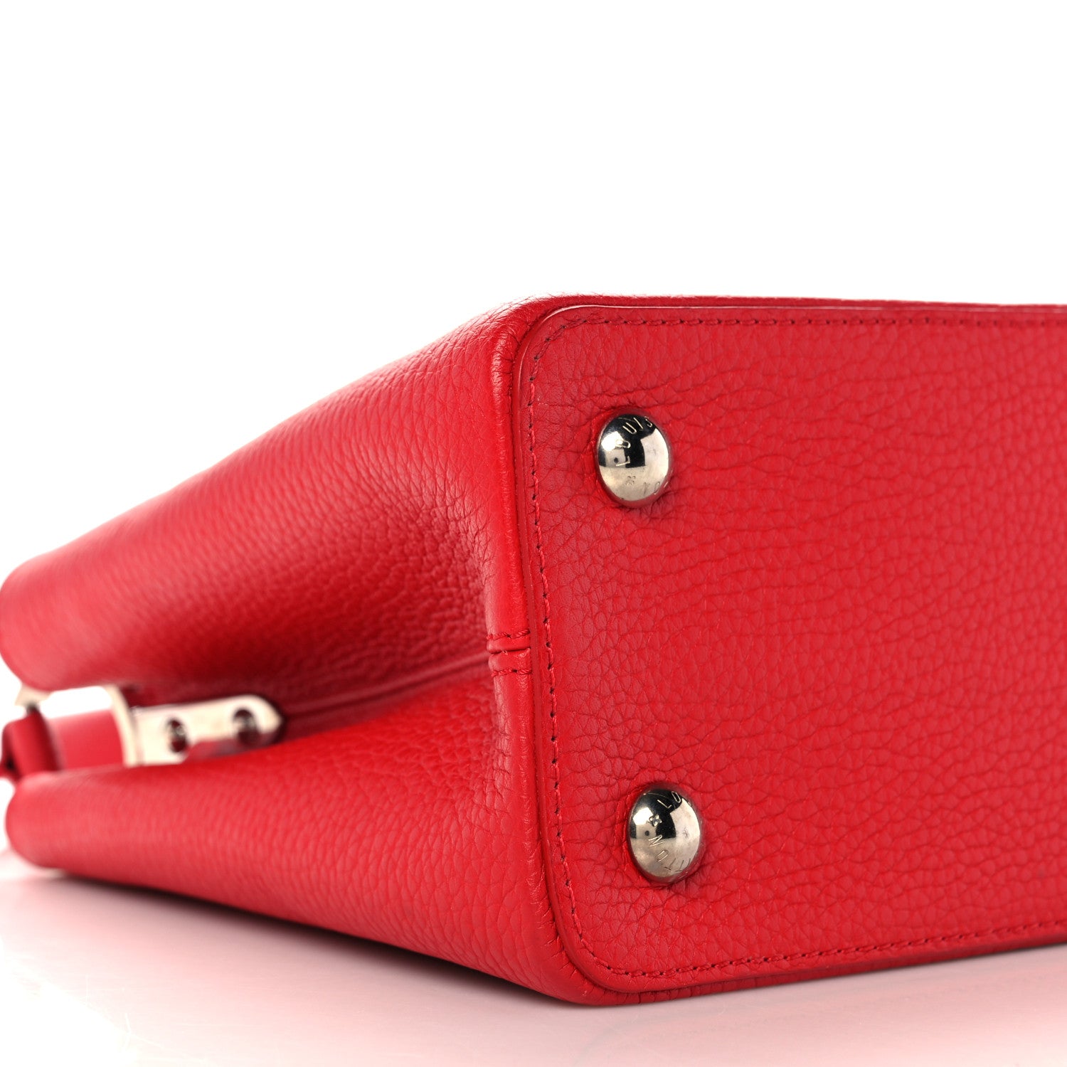 Louis Vuitton Taurillon Capucines PM Rubis 7 of 8