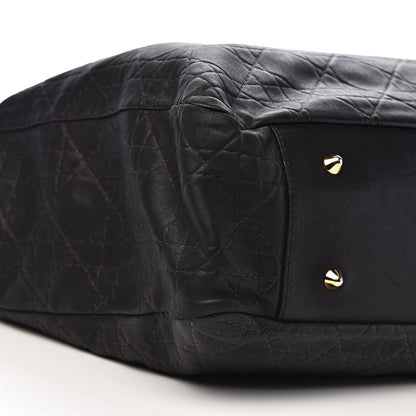 Christian Dior Lambskin Cannage Large Dior Soft Shopping Tote Black 9 of 12