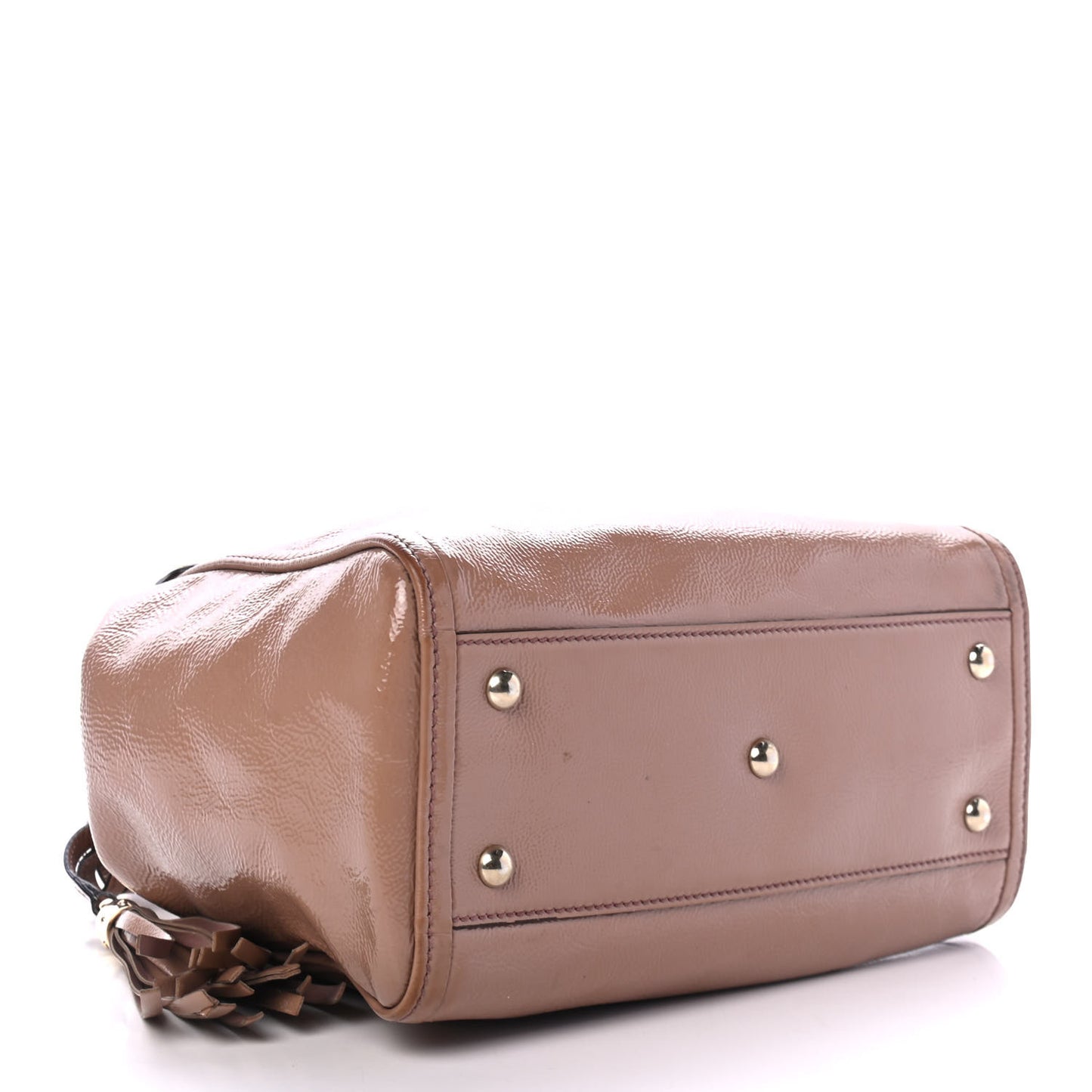 Patent Small Soho Shoulder Bag Dark Cipria