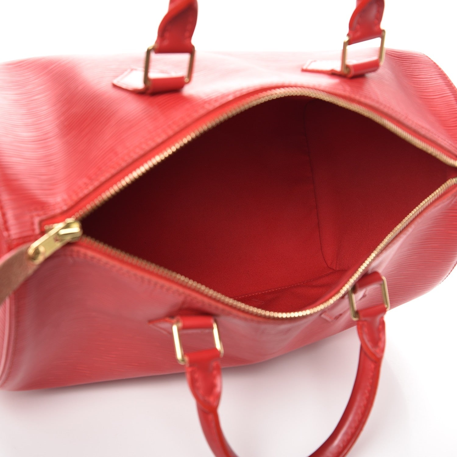 Louis Vuitton Epi Speedy 30 Castillan Red 5 of 13
