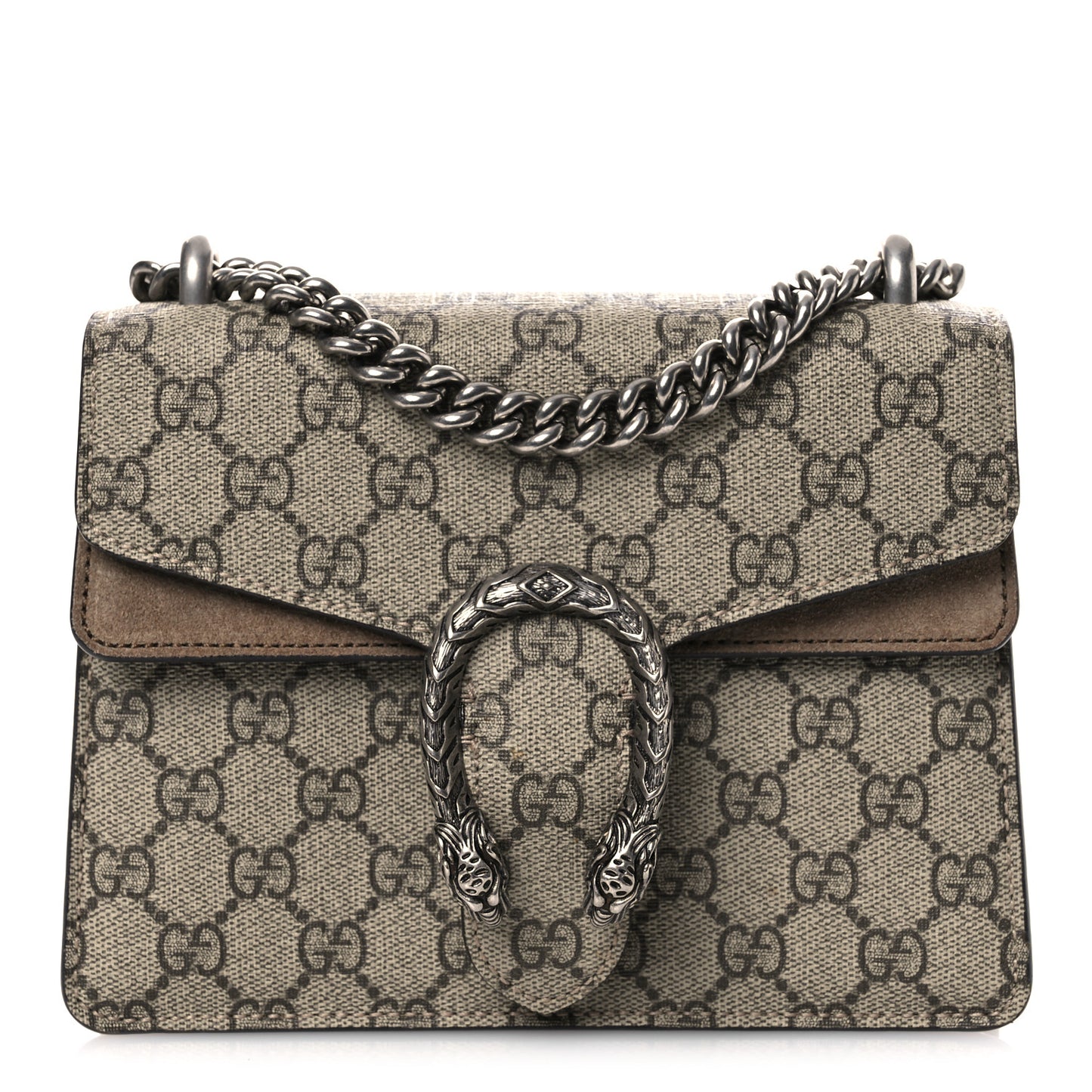 GG Supreme Monogram Mini Dionysus Shoulder Bag Taupe