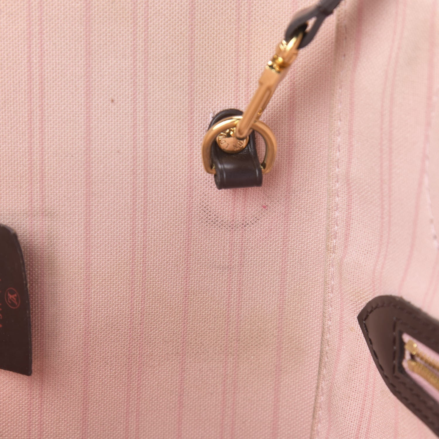 Louis Vuitton Damier Ebene Neo Neverfull MM Rose Ballerine 9 of 15