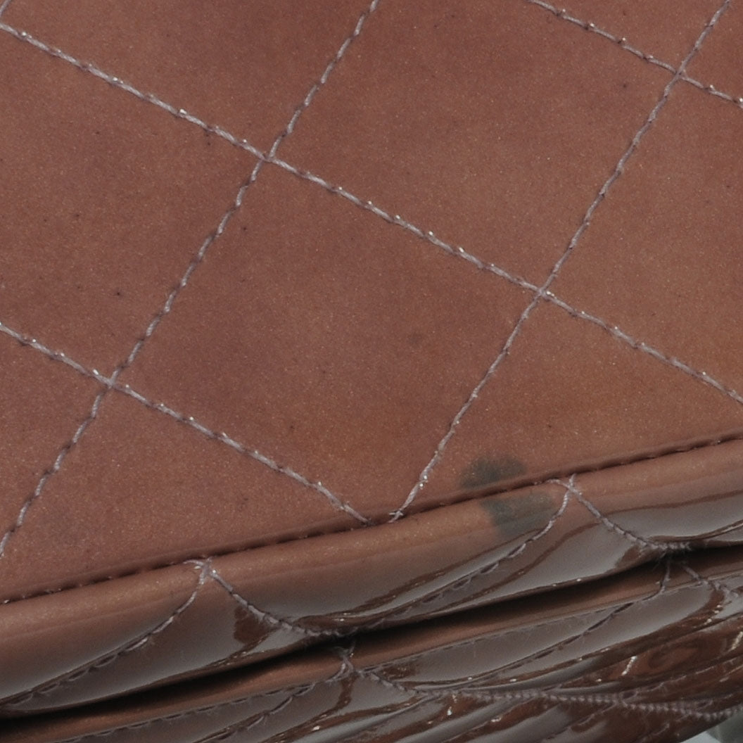 Chanel Patent Medium Double Flap Mauve 6 of 10