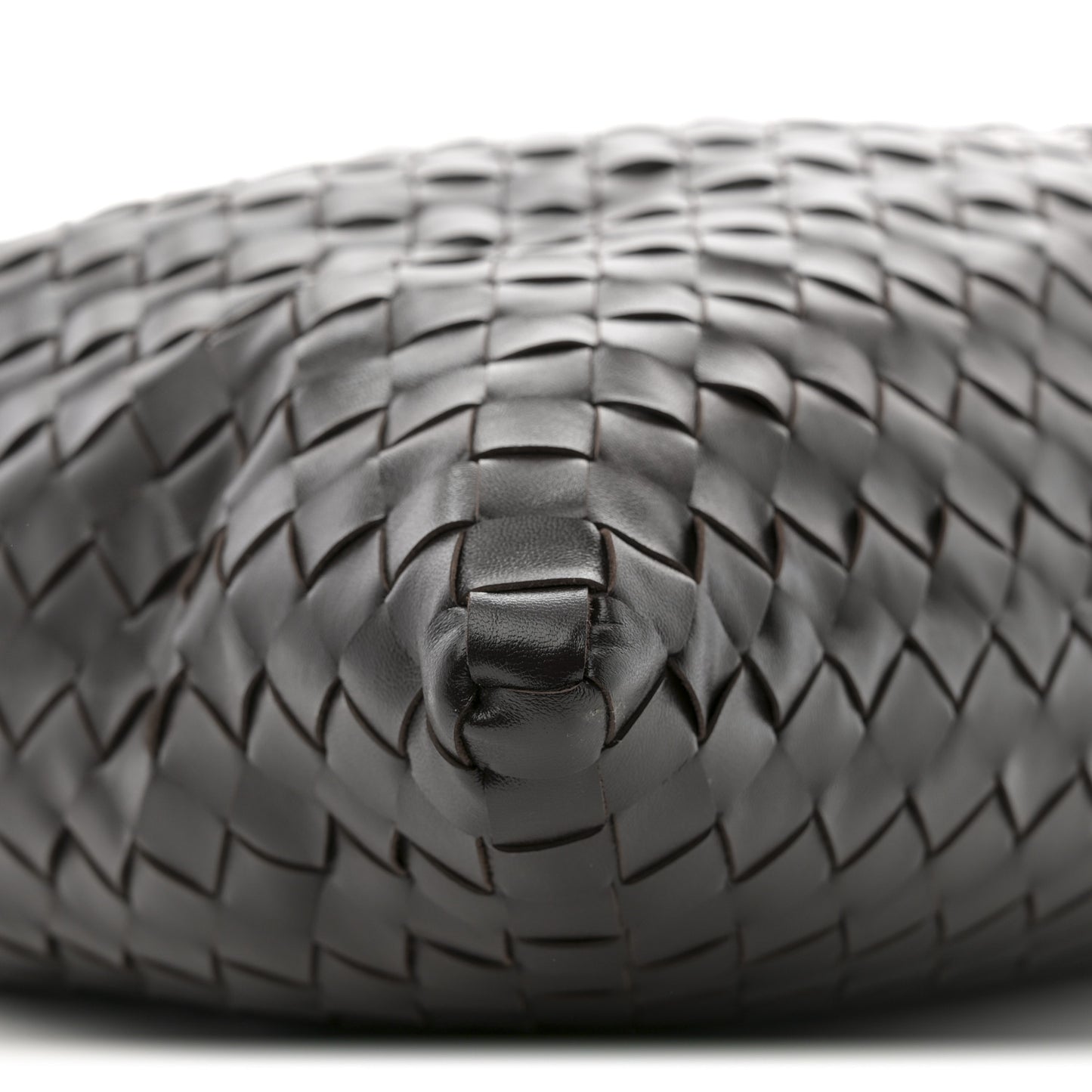 Calfskin Intrecciato Large Hop Ebano