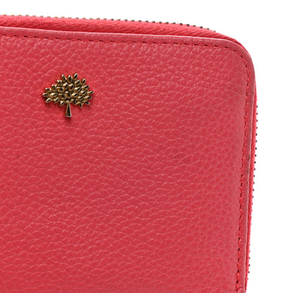 Mulberry Small Classic Grain Compact Zip Wallet Deep Pink 9 of 11