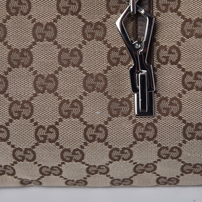 Gucci Monogram Small Jackie O Hobo Brown 10 of 10