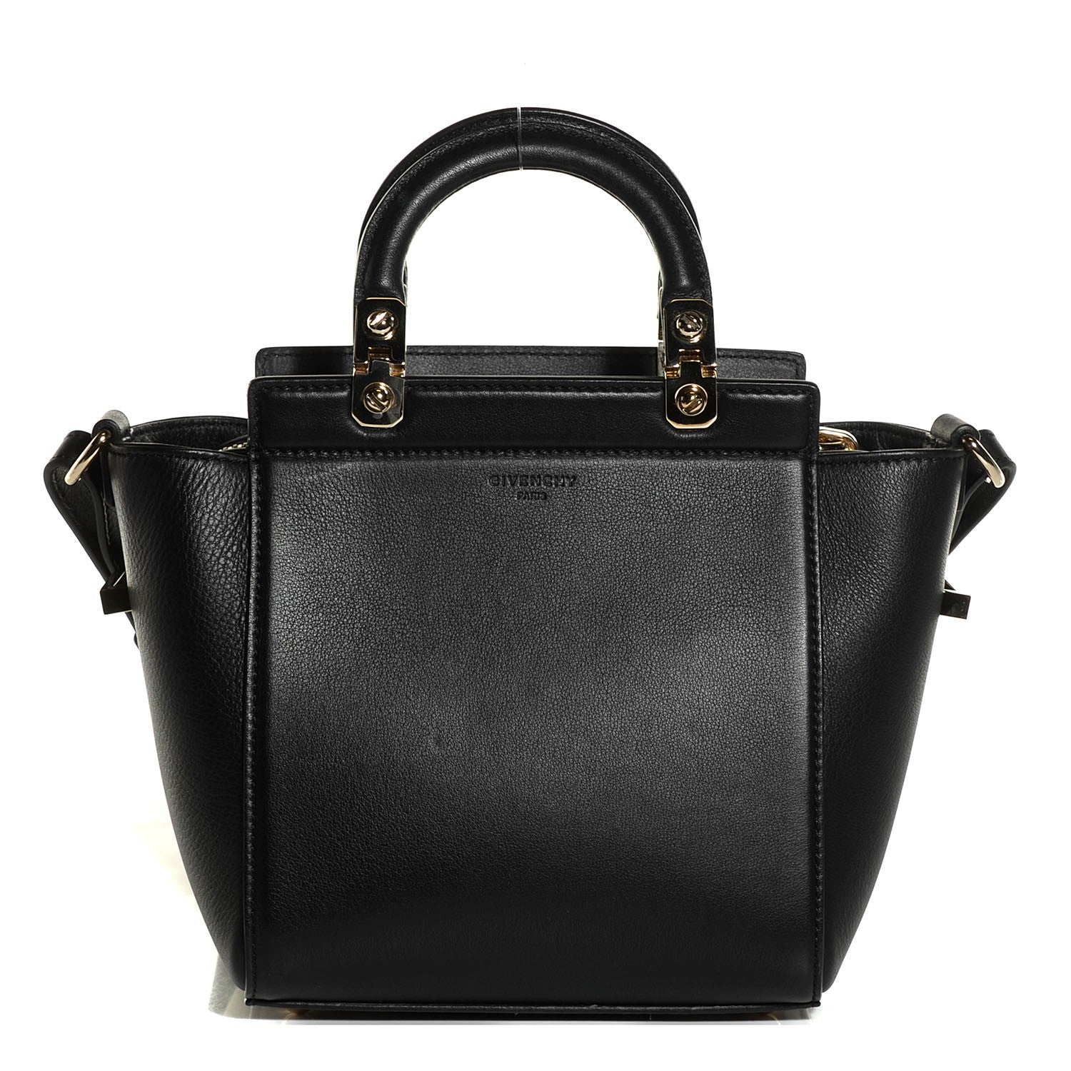 Givenchy Calfskin Mini HDG Top Handle Crossbody Bag Black 1 of 7