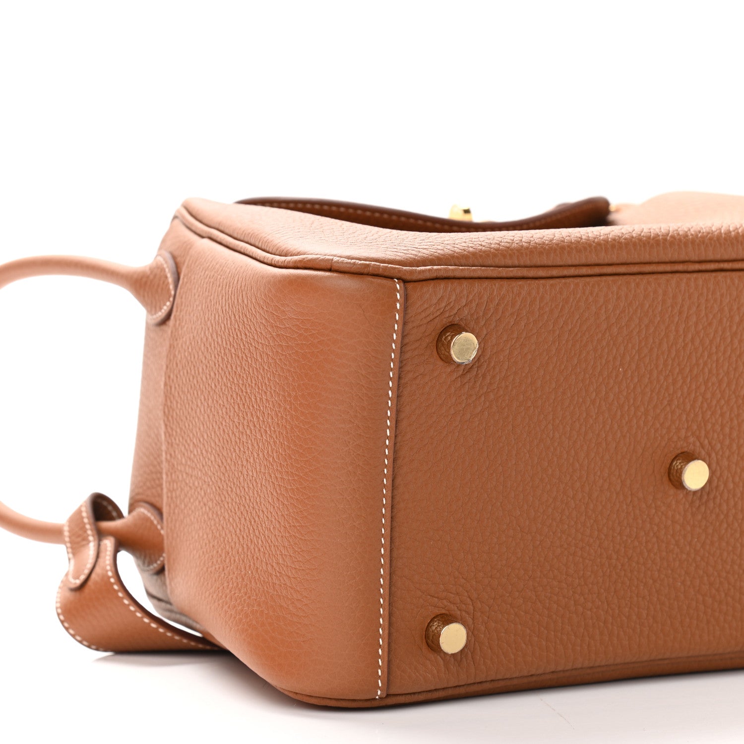 Hermes Taurillon Clemence Lindy 26 Gold 7 of 9