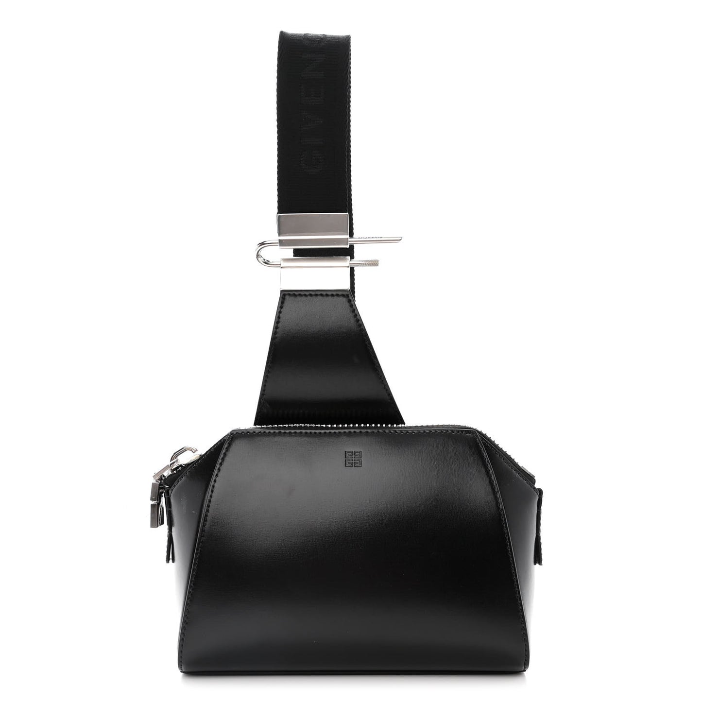 Box Calfskin Antigona U Crossbody Bag Black