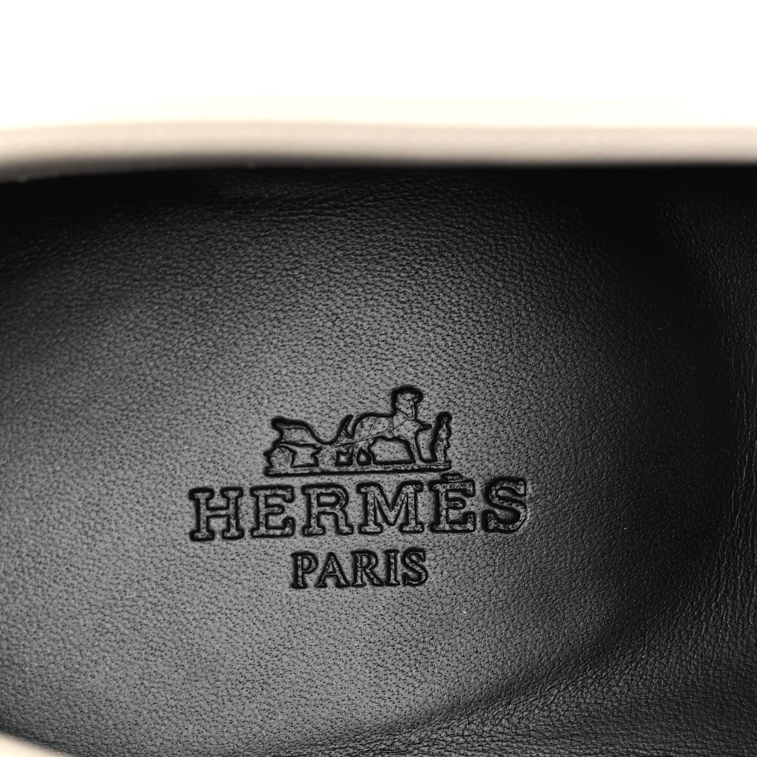 Hermes Goatskin Womens Paris Loafers 37.5 Beige Glaise 9 of 11