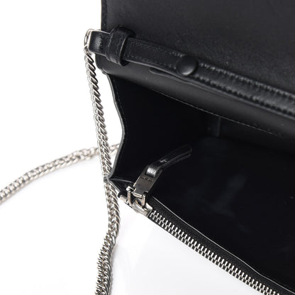 Givenchy Metallic Lambskin Emblem Chain Wallet Silver 8 of 8