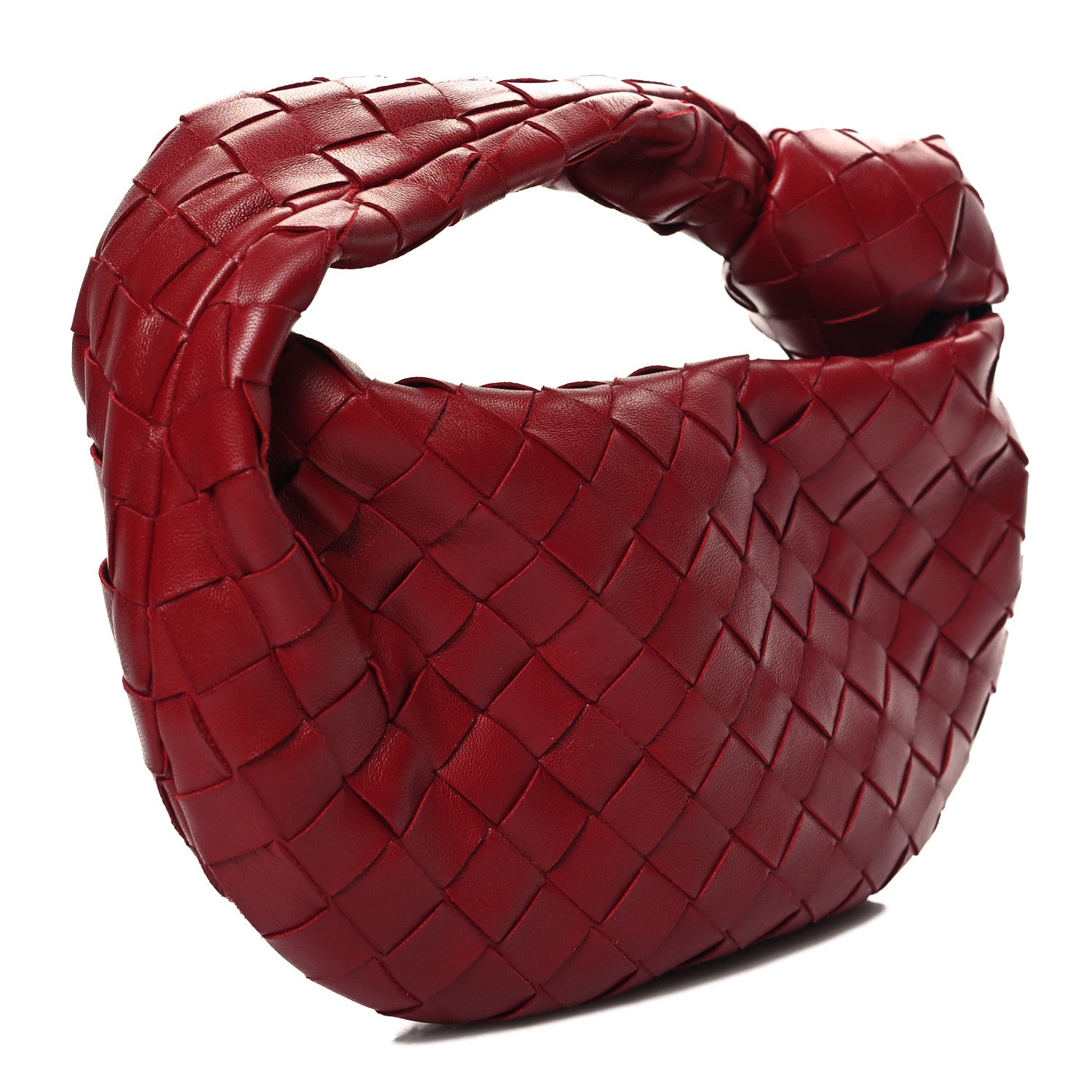 Bottega Veneta Nappa Intrecciato Mini Jodie Dark Red 3 of 10