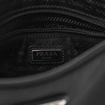 Prada Tessuto Nylon Saffiano Wristlet Black 7 of 8