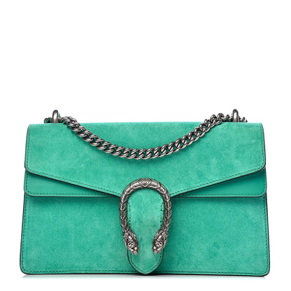 Gucci Suede Small Dionysus Shoulder Bag Green 1 of 11