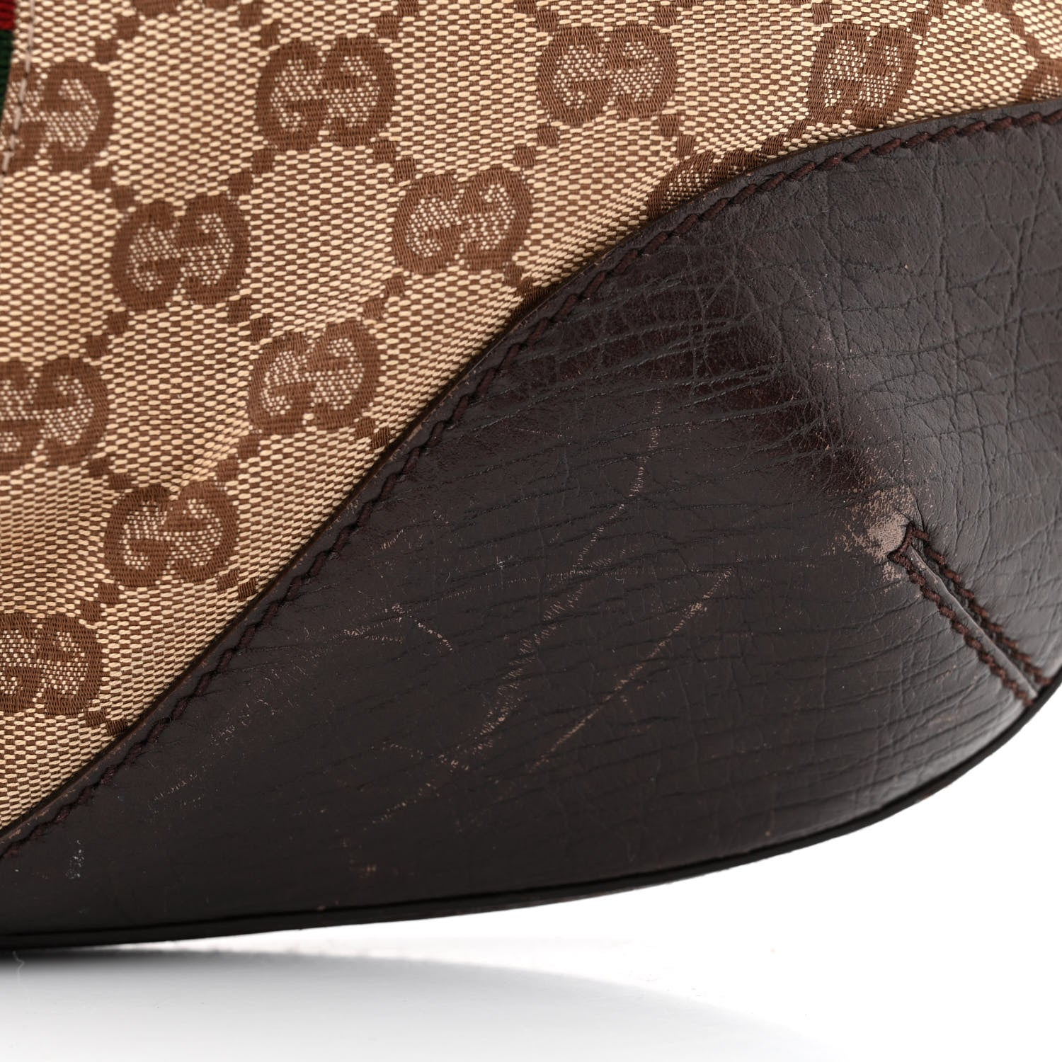 Gucci Monogram Hasler Hobo Dark Brown 13 of 14