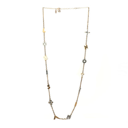 Louis Vuitton Love Letters Timeless Long Necklace Gold 3 of 6