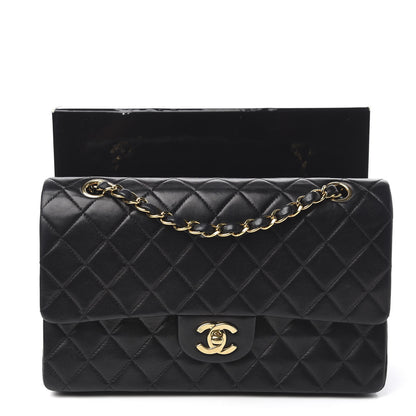 Chanel Lambskin Quilted Medium Double Flap Black 11 of 11