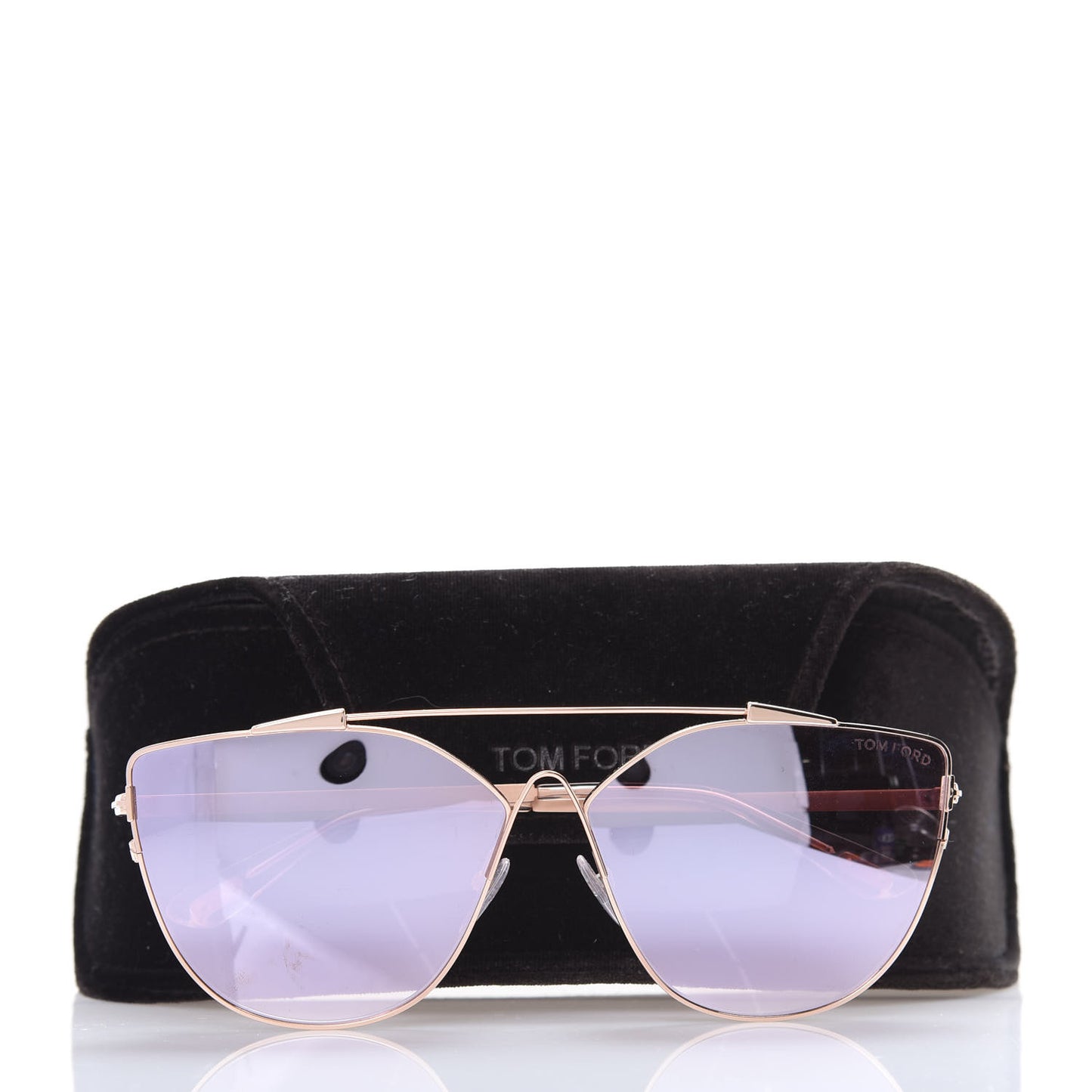 Jacquelyn 02 Aviator Sunglasses TF563 Rose Gold