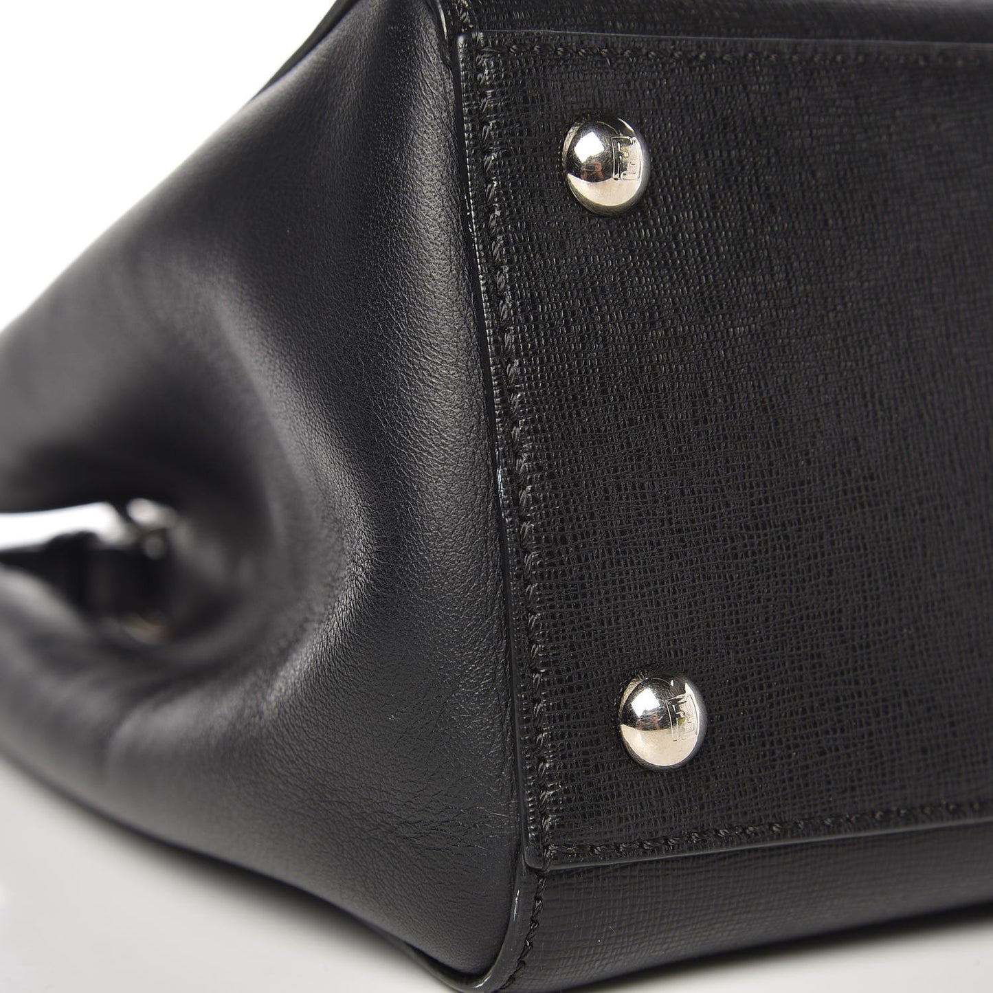 Saffiano Monster Colorblock Petite 2Jours Tote Black