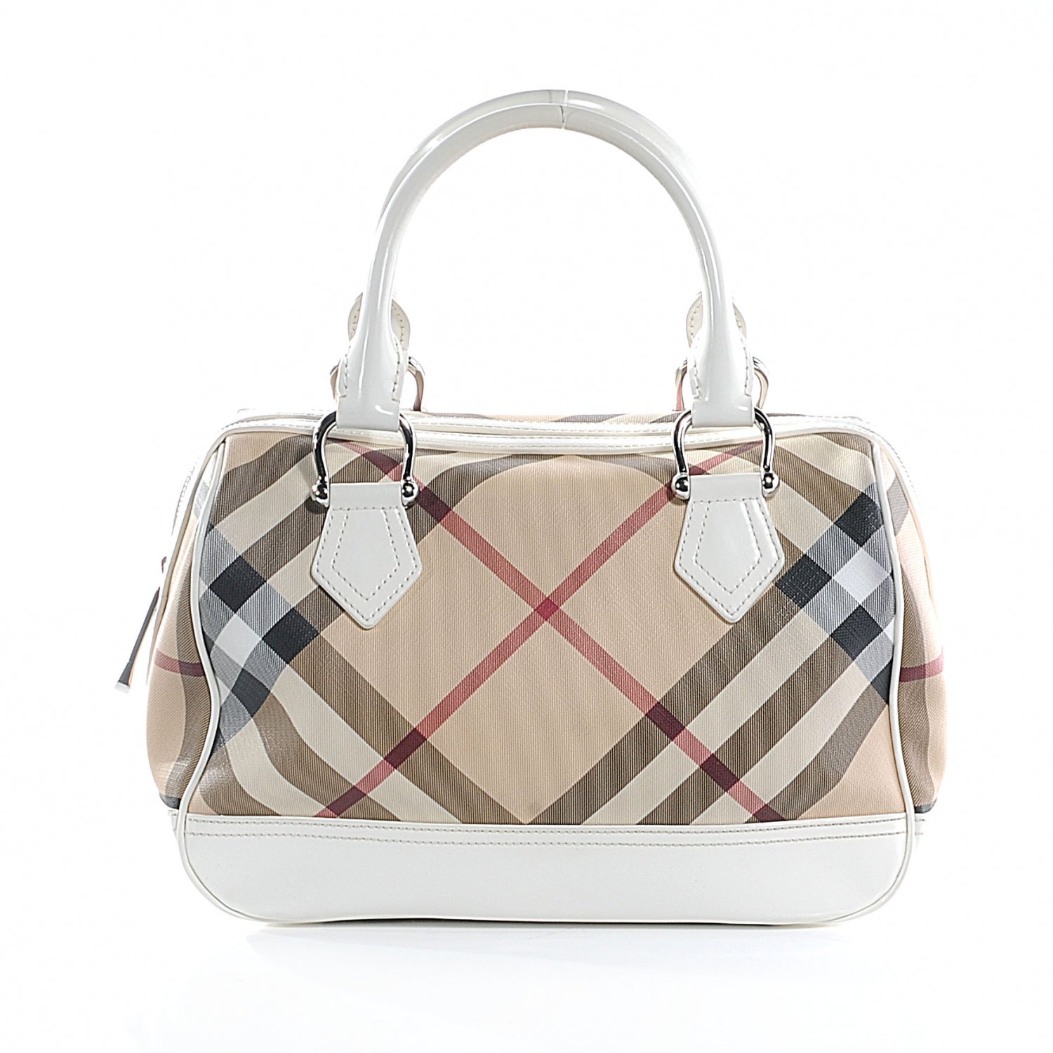 Burberry Nova Check Tote White 1 of 9