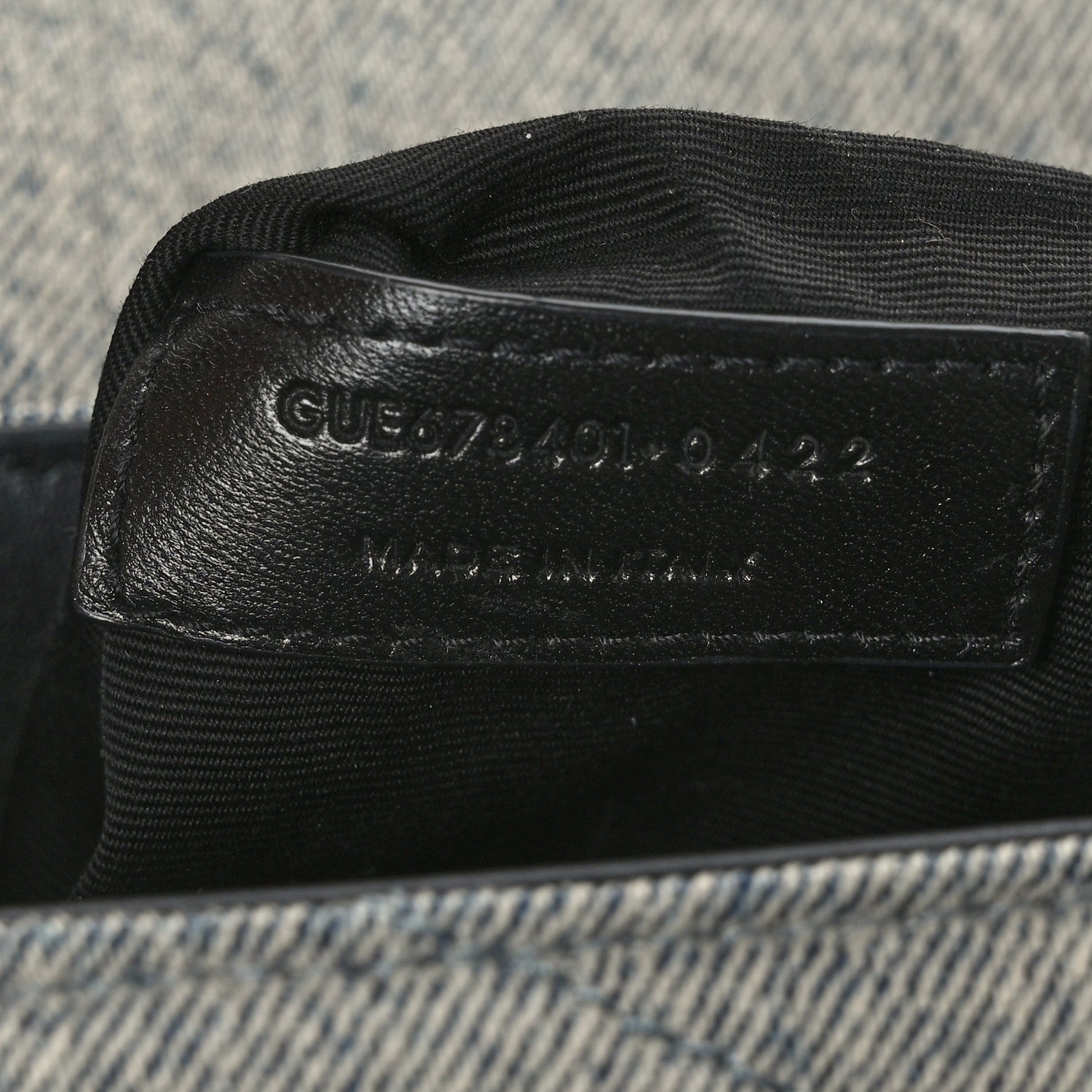 Saint Laurent Denim Y Quilted Monogram Toy Loulou Crossbody Bag Grey 7 of 10