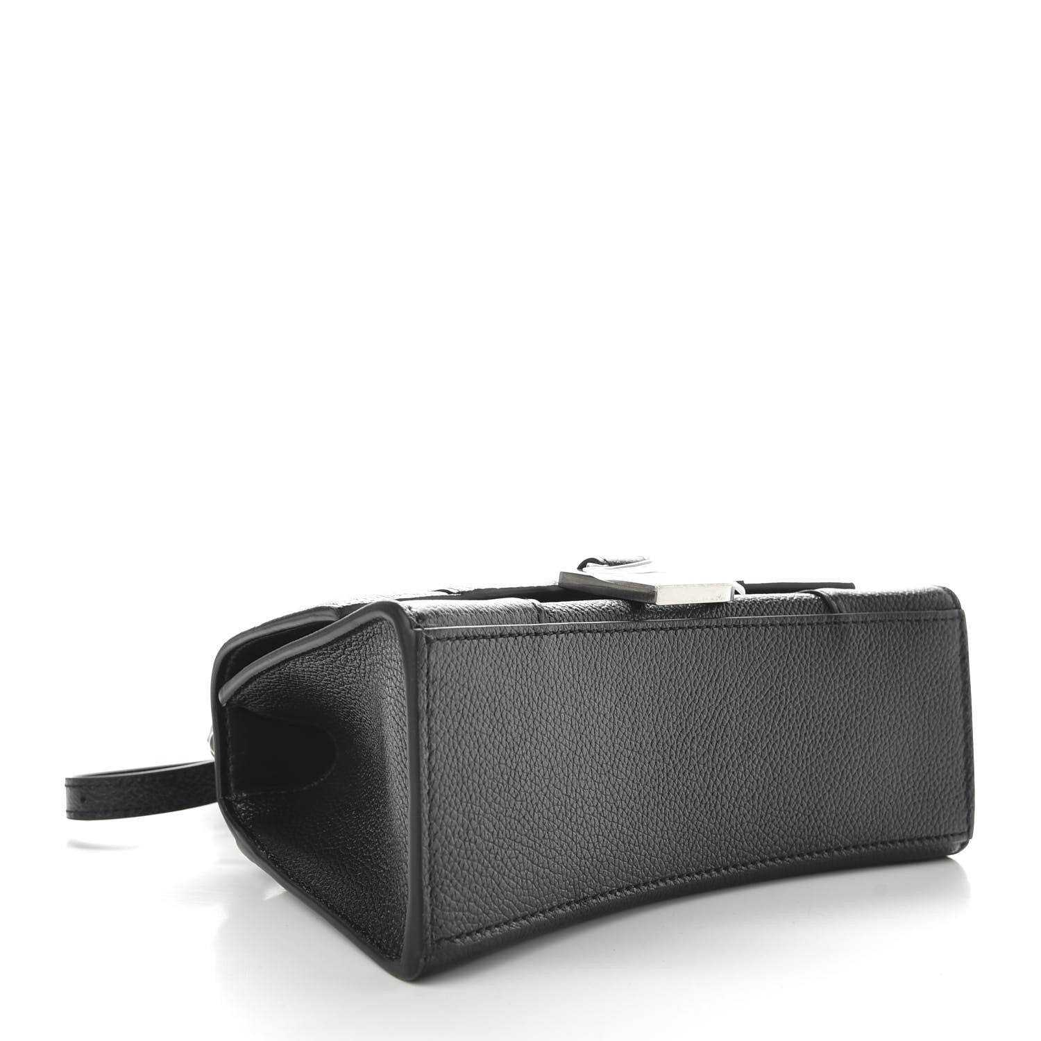 Balenciaga Grained Calfskin Hourglass Top Handle Bag XS Black 4 of 9