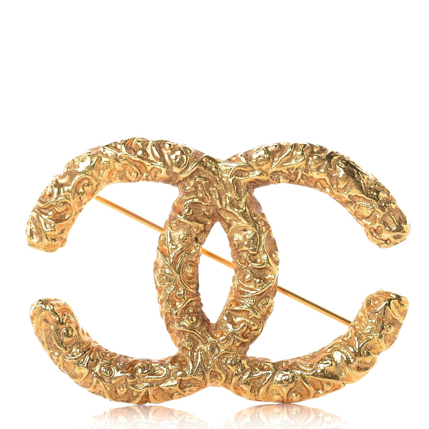 Chanel CC Brooch Gold 5 of 7