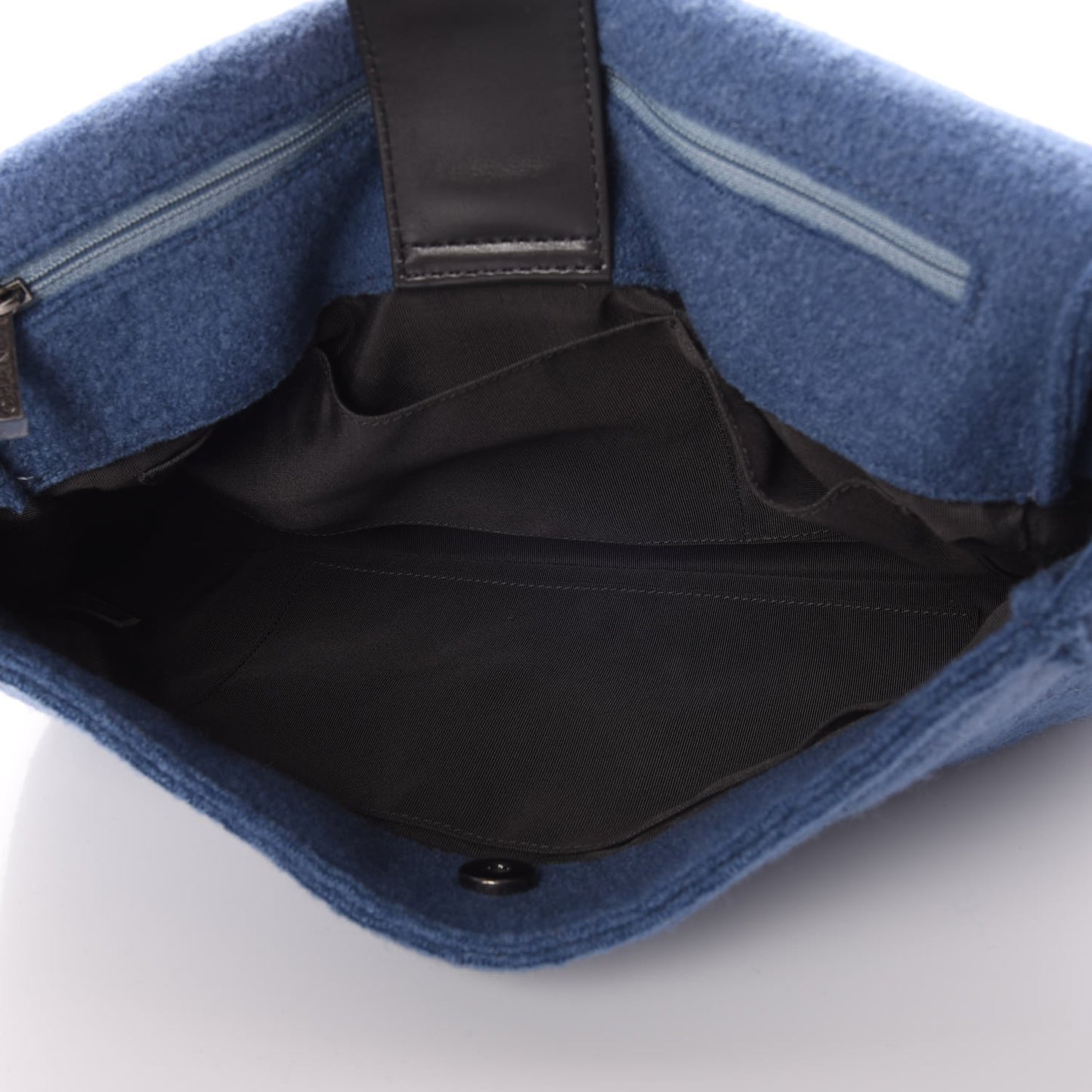 Felt Embroidered Large Crest Austrian Satchel Blue