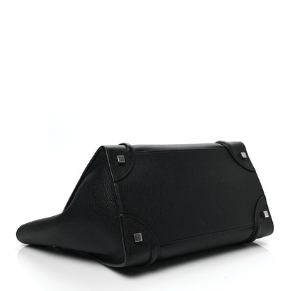 Celine Drummed Calfskin Mini Luggage Black 7 of 17