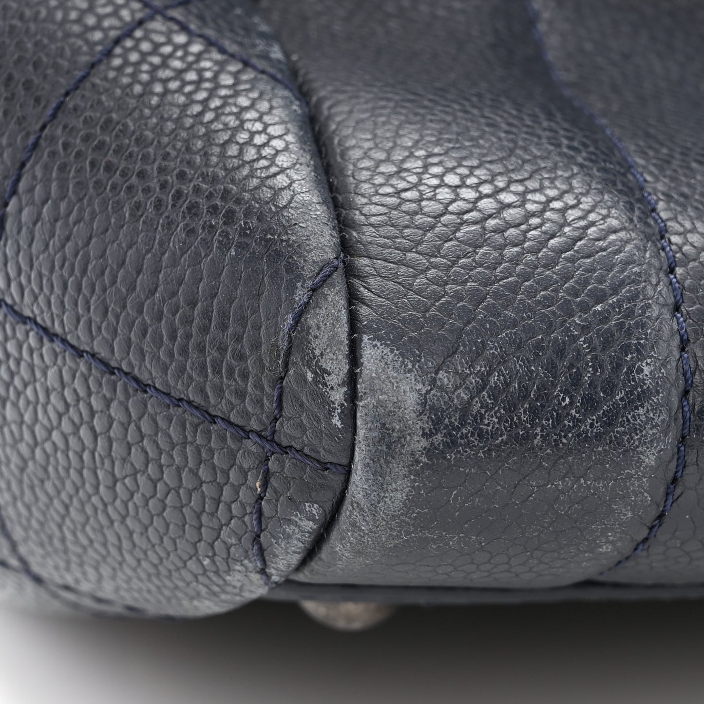 Caviar Large Shopping Tote Navy