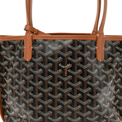 Goyard Goyardine Reversible Mini Anjou Black Gold 14 of 20
