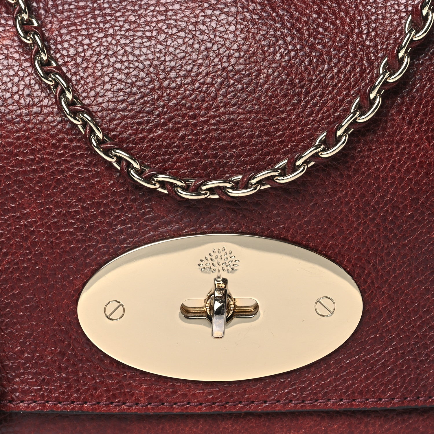 Mulberry Small Classic Grain Calfskin Small Lily Flap Oxblood 7 of 13