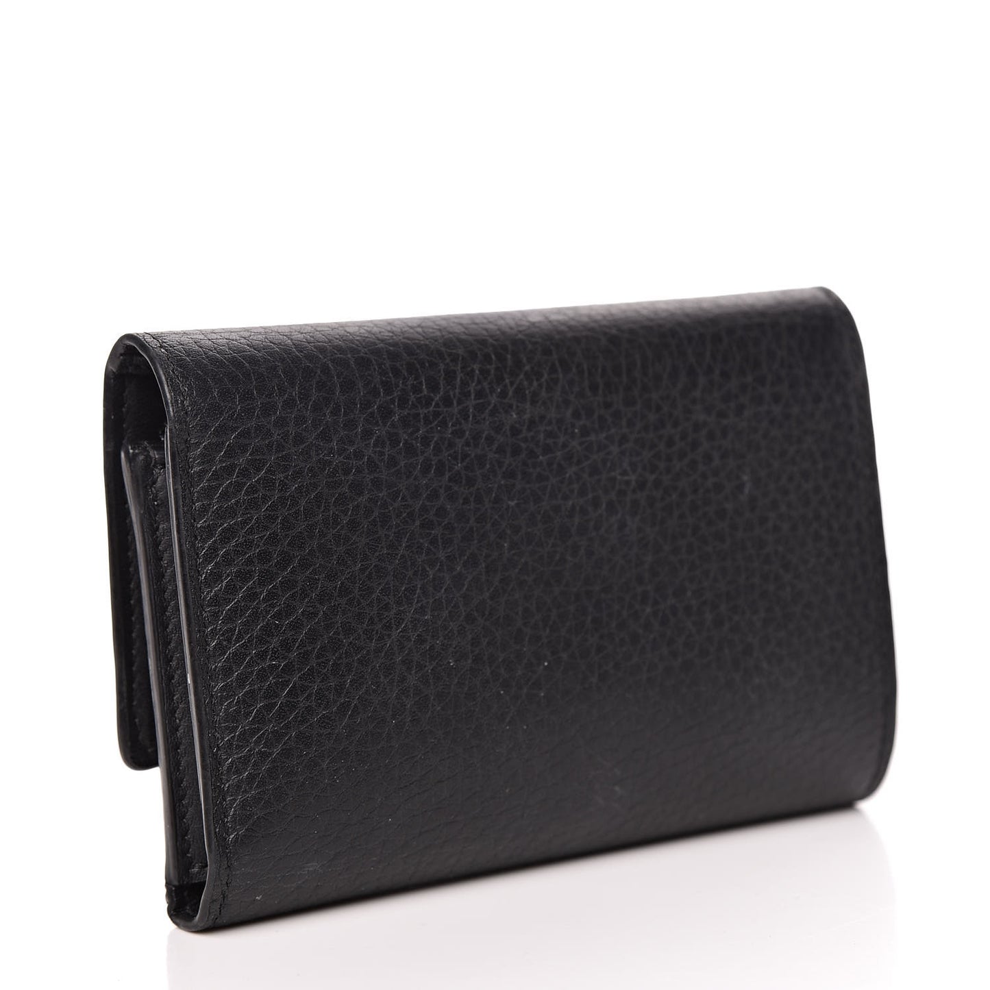 Taurillon Studded Sol Capucines Compact Wallet Black