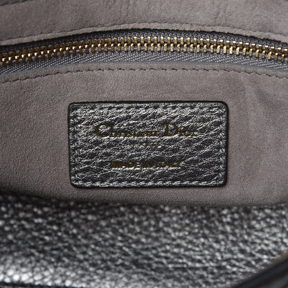 Christian Dior Metallic Grained Calfskin Cannage Small Supple Lady Dior Steel 7 of 7