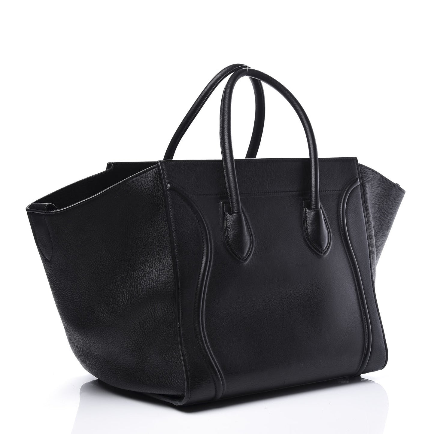 Supple Calfskin Medium Phantom Luggage Black