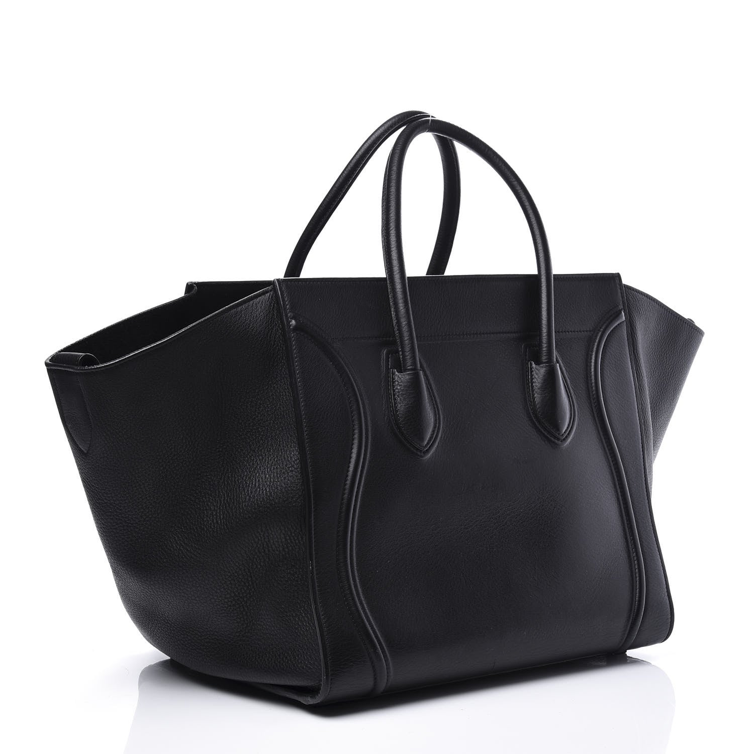 Celine Supple Calfskin Medium Phantom Luggage Black 2 of 9