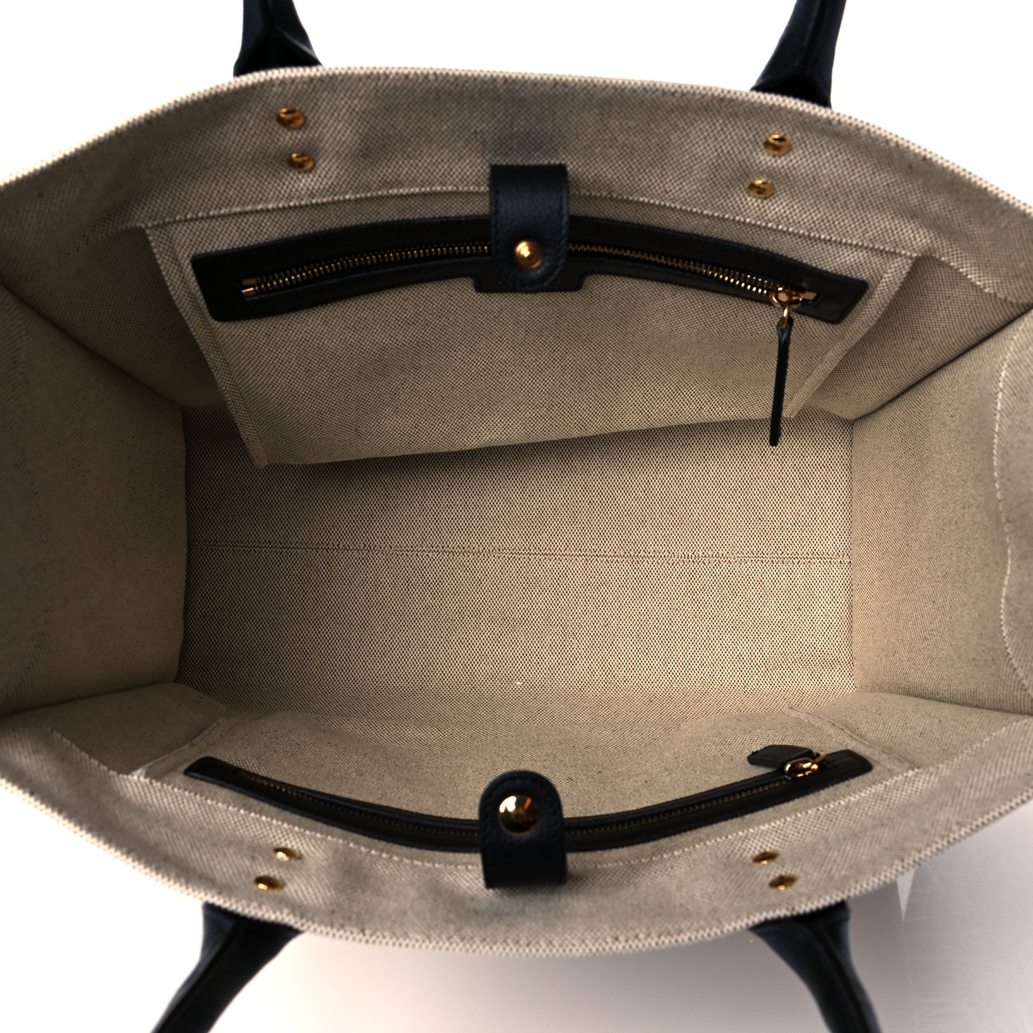 Versace Canvas Calfskin La Medusa Tote Bag Beige 5 of 10