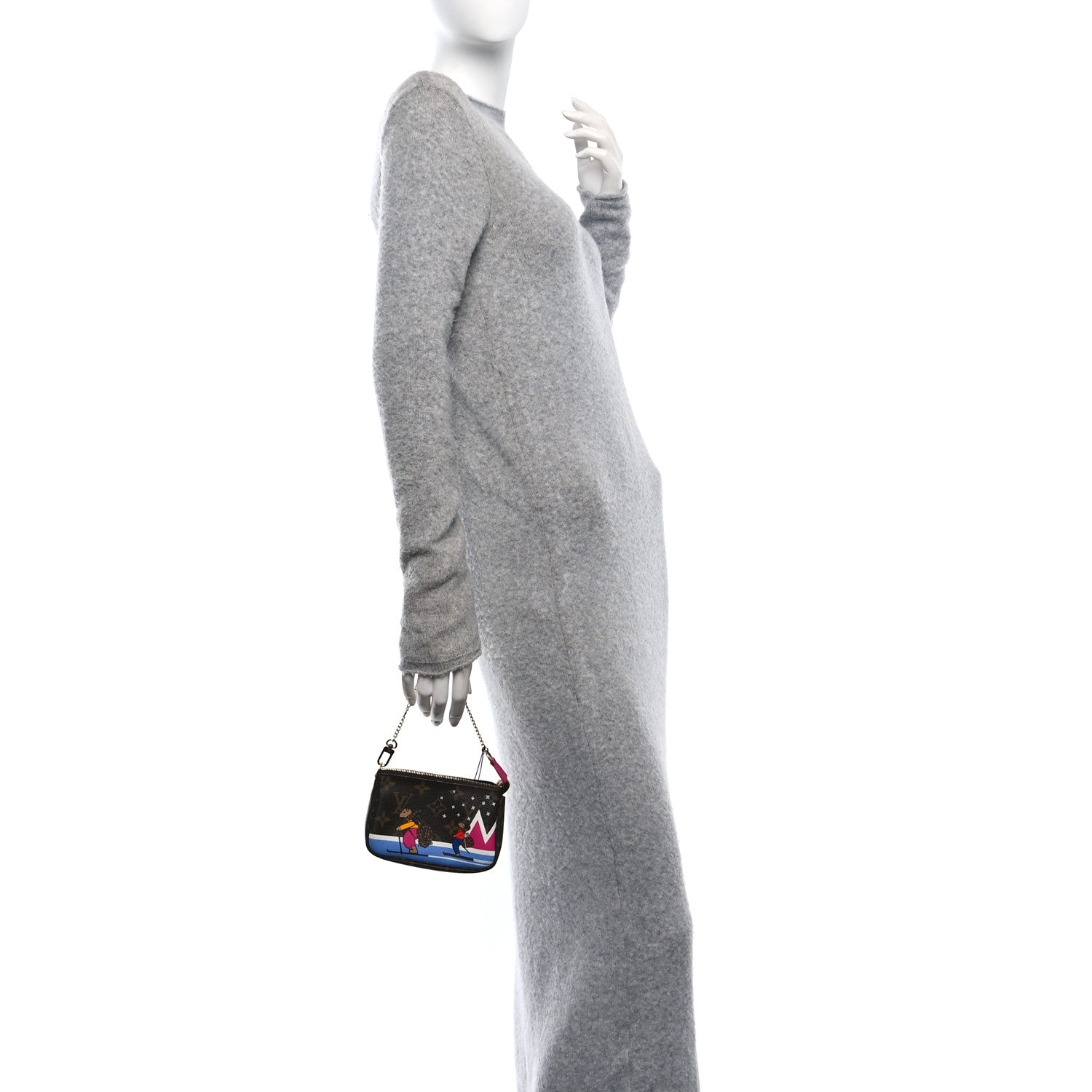 Louis Vuitton Monogram 2018 Christmas Animation Mini Bears Pochette Accessories 2 of 10