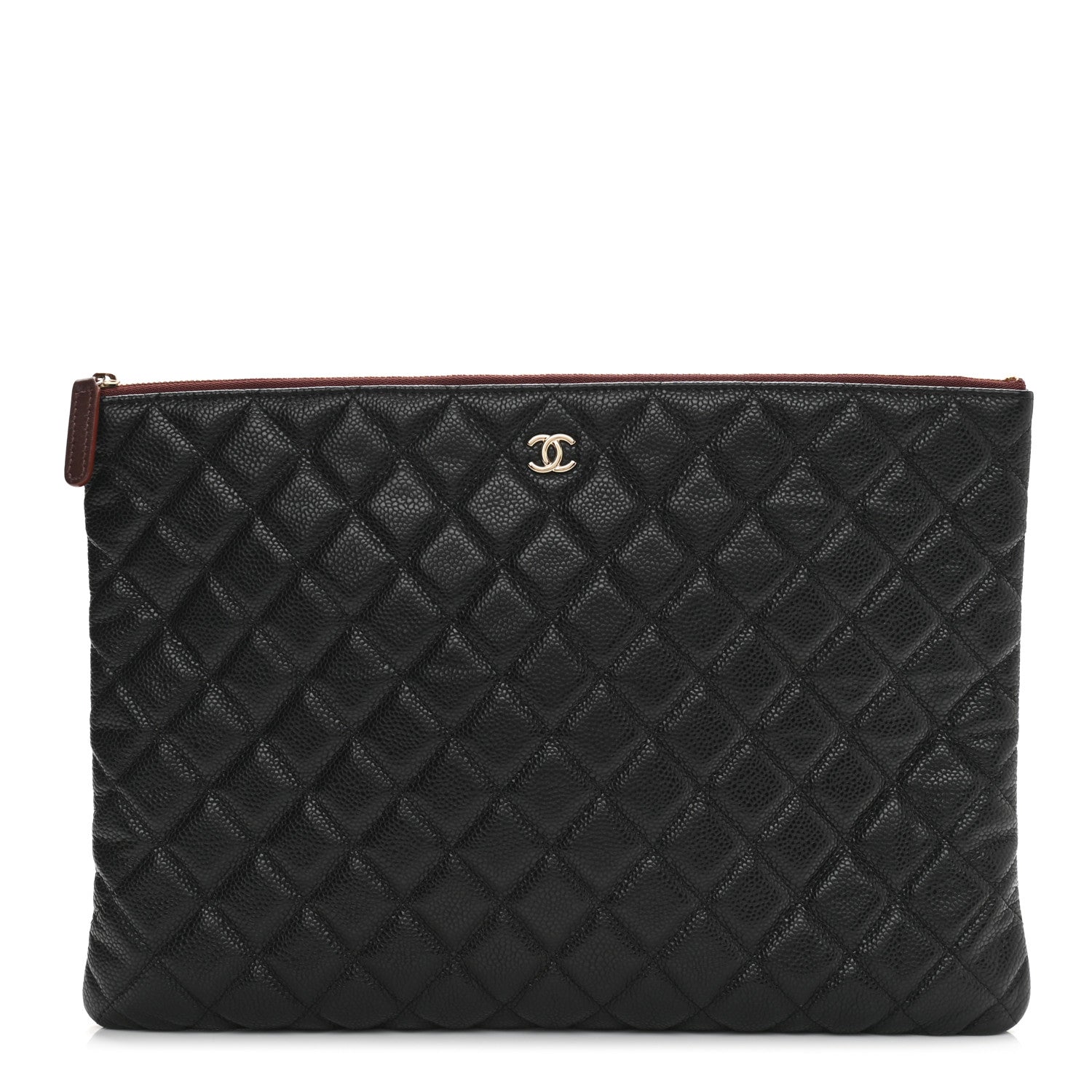 Chanel Caviar Quilted Large Cosmetic Case Black 1 of 7