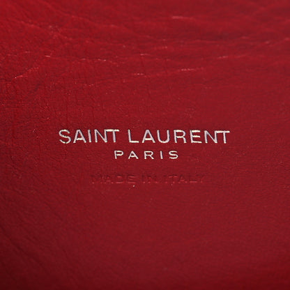 Saint Laurent Grained Calfskin Topstich Baby Sac De Jour Red 6 of 12