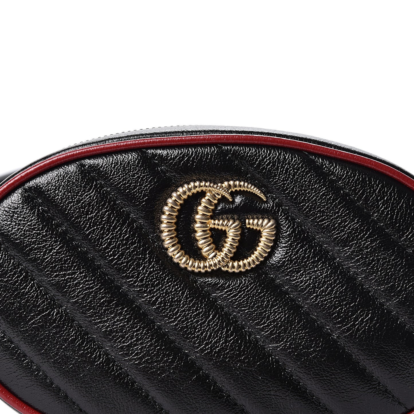 Calfskin Matelasse GG Marmont Belt Bag 95 38 Black