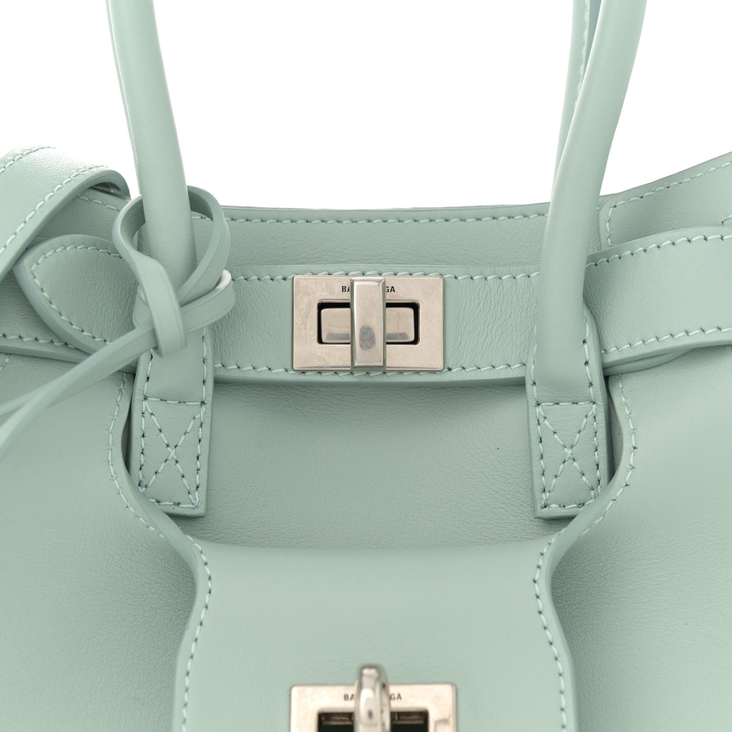 Smooth Calfskin Mini Bel Air Carry All Bag Mineral Green
