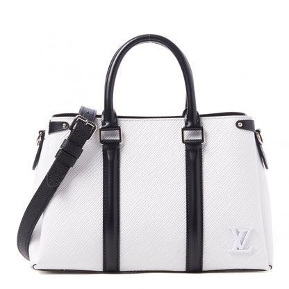 Louis Vuitton Epi Soufflot BB Optic White Black Scarlet 1 of 7