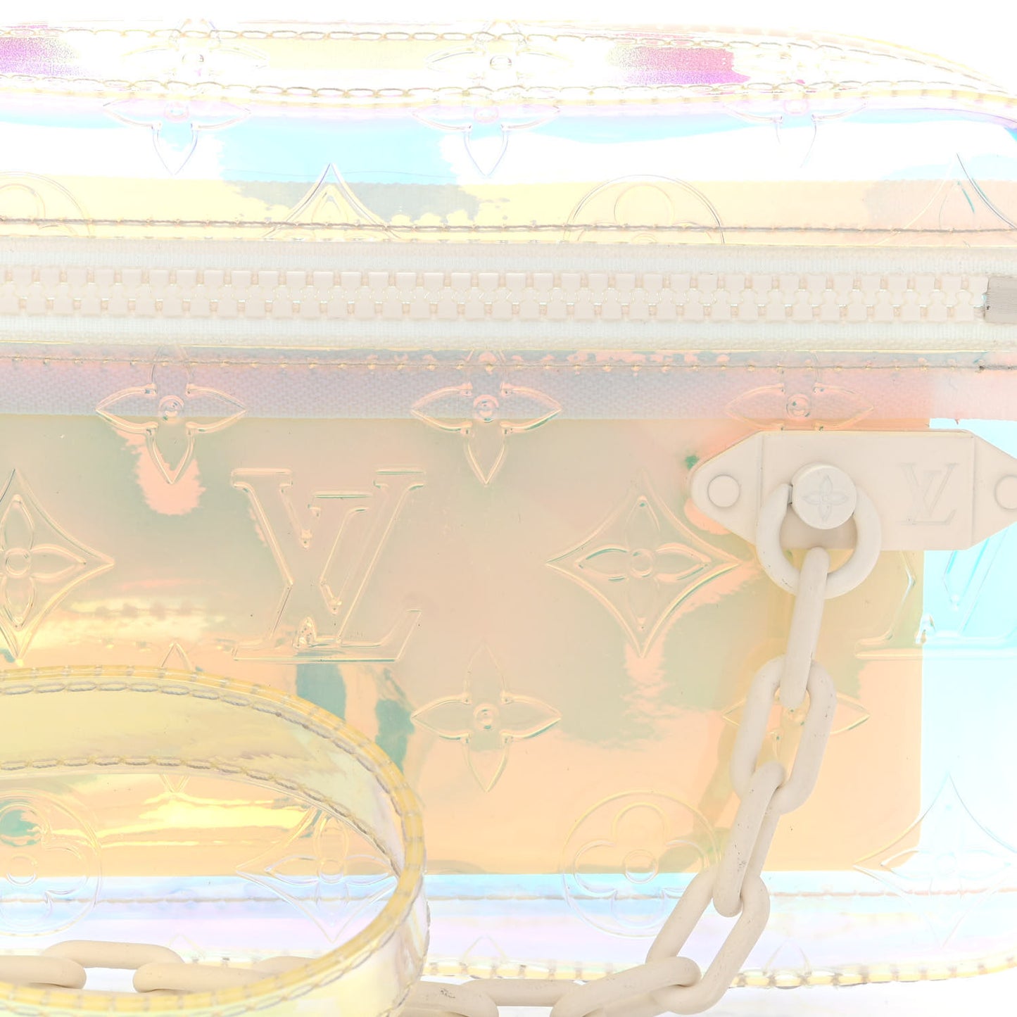 PVC Monogram Pochette Volga Iridescent Prism