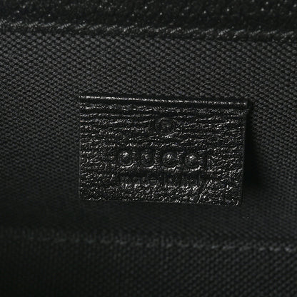 Gucci Monogram Jumbo GG Textured Dollar Calfskin Mini Horsebit 1955 Shoulder Bag Black 6 of 11