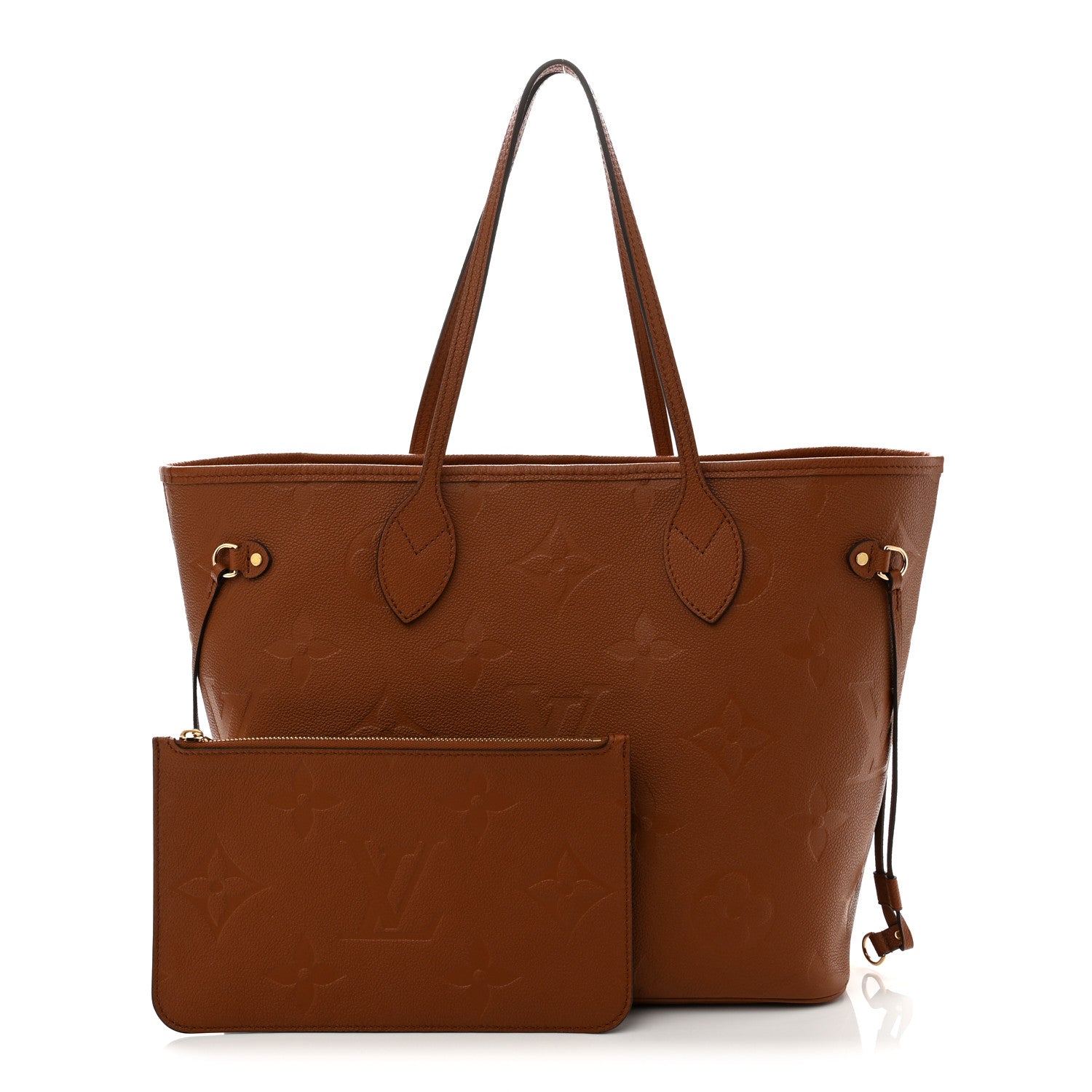 Louis Vuitton Empreinte Monogram Giant Neverfull MM Cognac 3 of 10