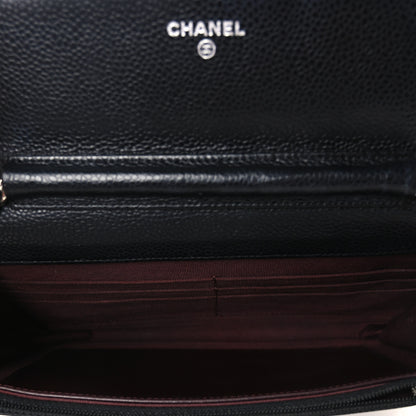 Chanel Caviar Quilted Wallet on Chain WOC Black 5 of 12