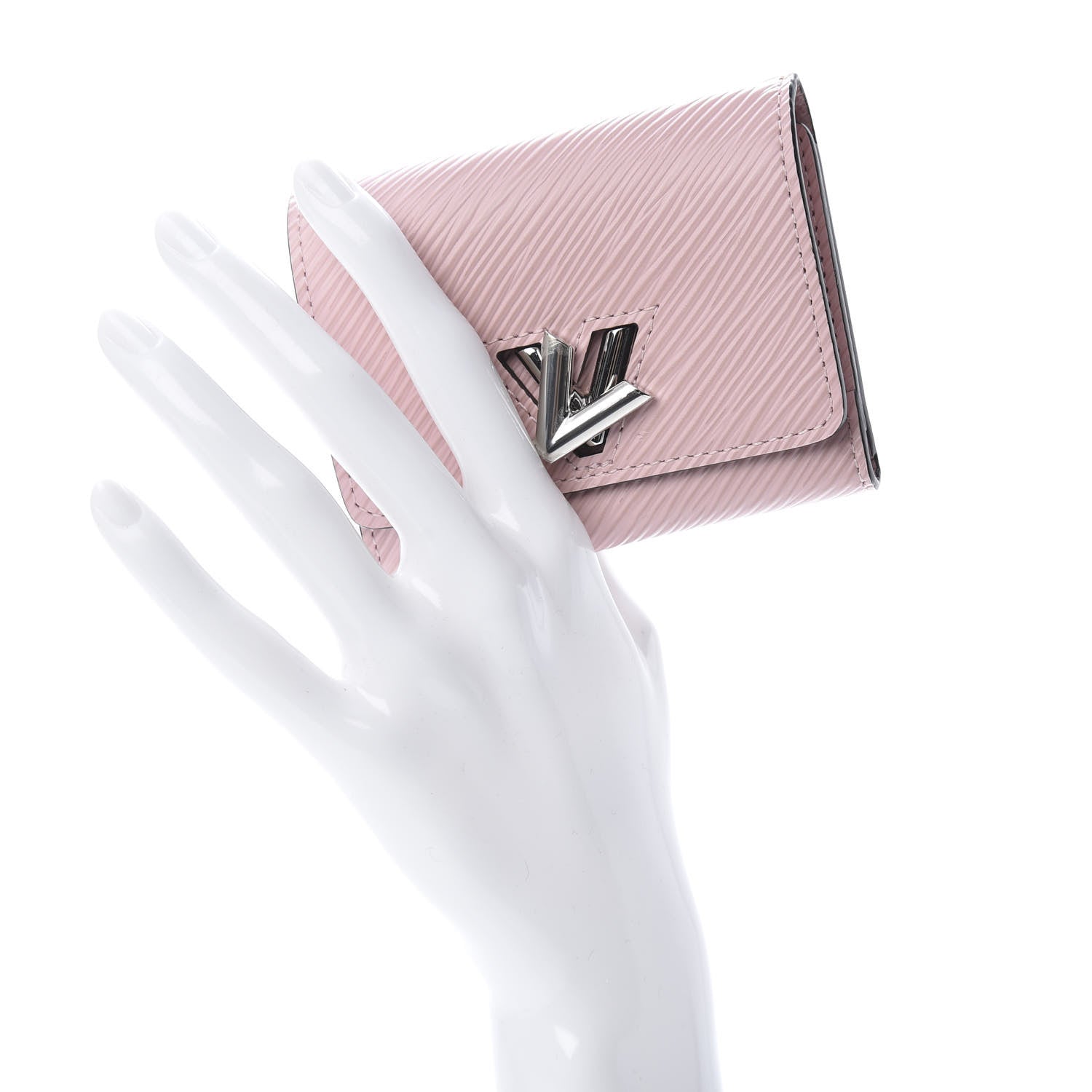 Louis Vuitton Epi Twist Compact Wallet Rose Ballerine 2 of 8