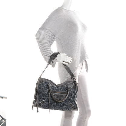 Balenciaga Smocked Agneau Classic Hardware City Anthracite 2 of 17